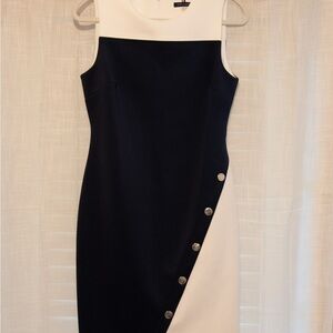 Tommy Hilfiger Navy and White Dress